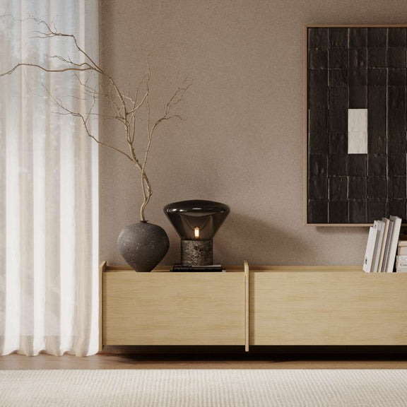 Závěsná TV skříňka Clea - dub Gaja