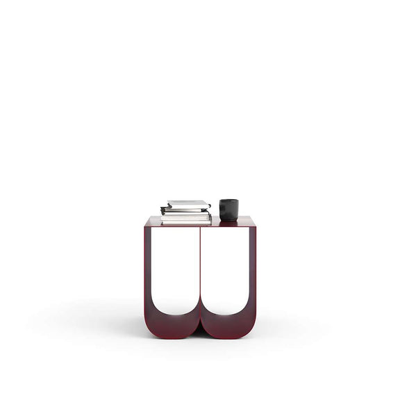 Dekorativní stůl KOVU - vínový