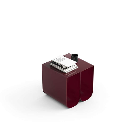 Dekorativní stůl KOVU - vínový