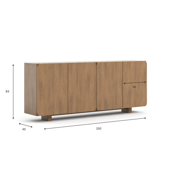 Velká komoda Elio - dub Casella
