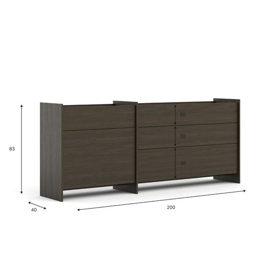 Velká komoda Clea - dub Dunin