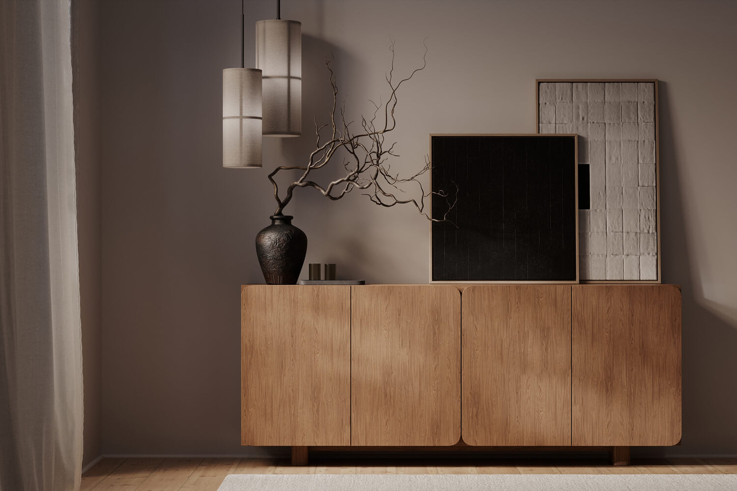 Velká komoda Elio - dub Casella