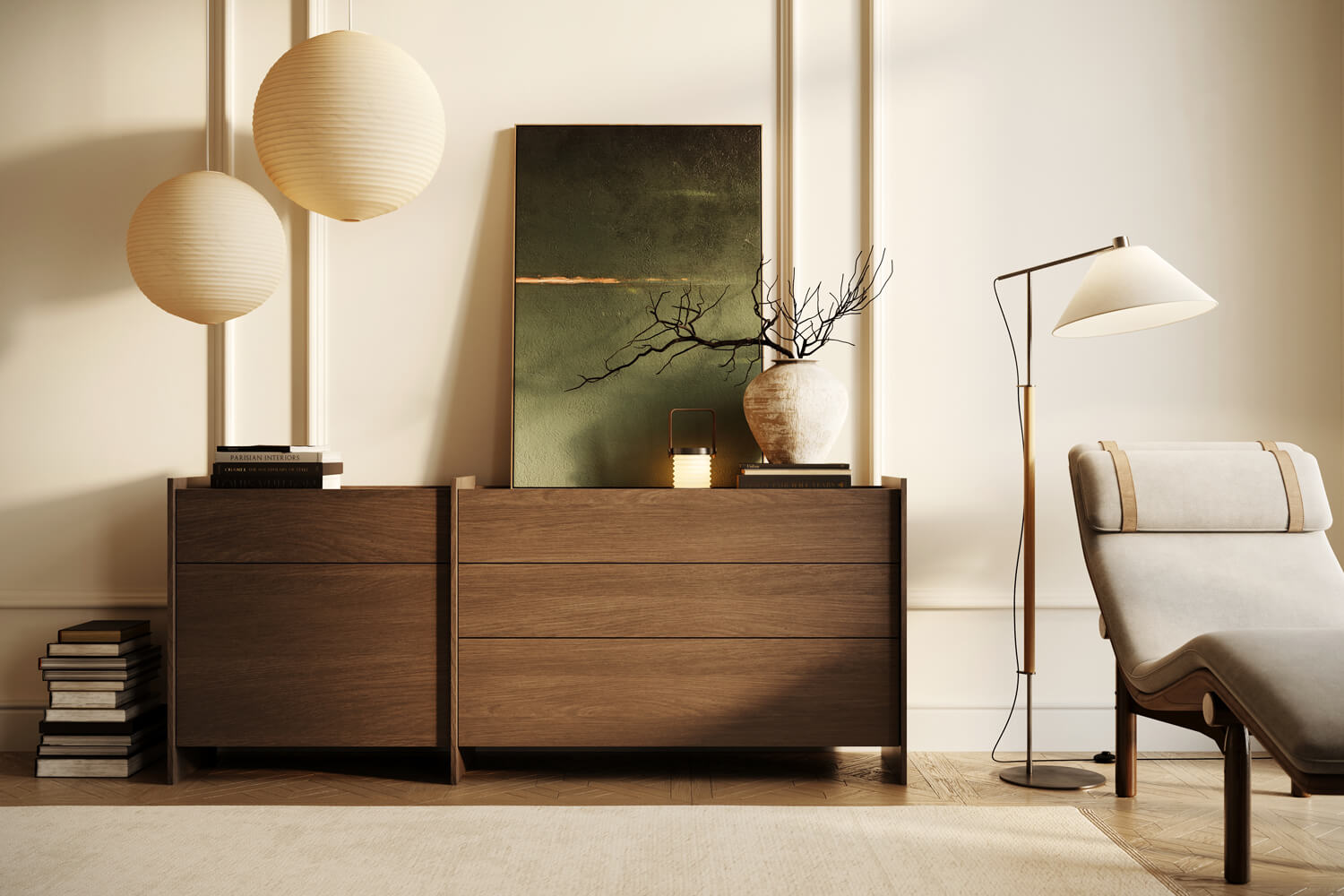 Velká komoda Clea - dub Dunin