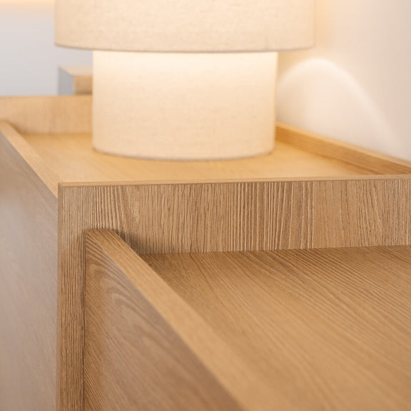 Závěsná TV skříňka Clea - dub Gaja