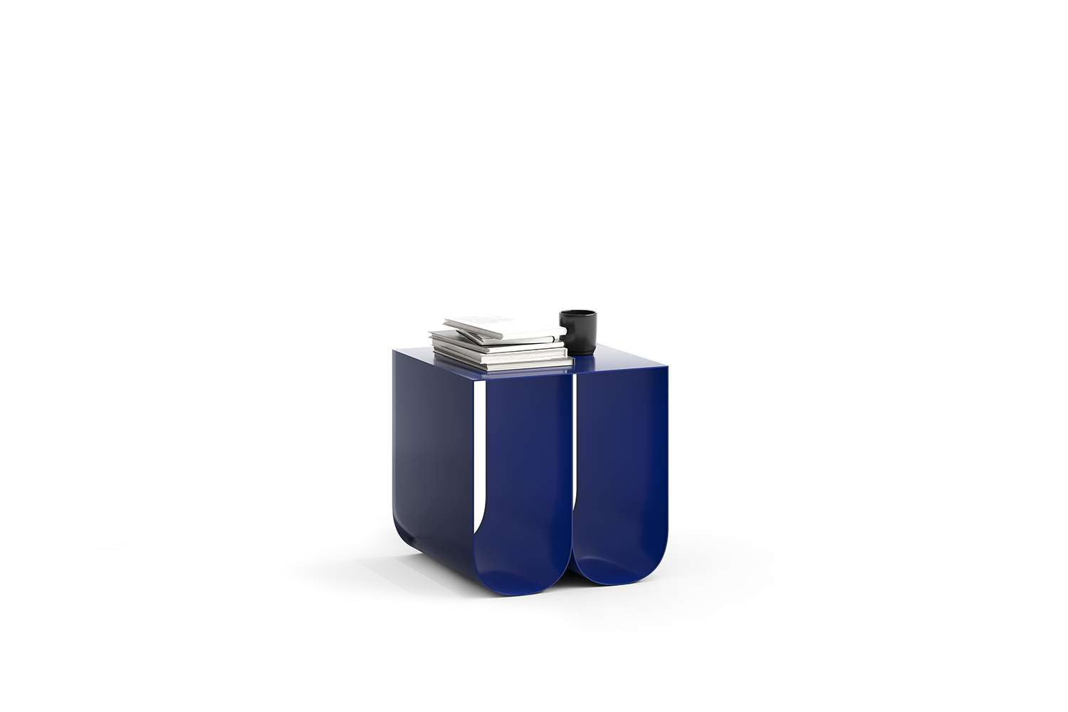 Dekorativní stůl KOVU - ultramarínová