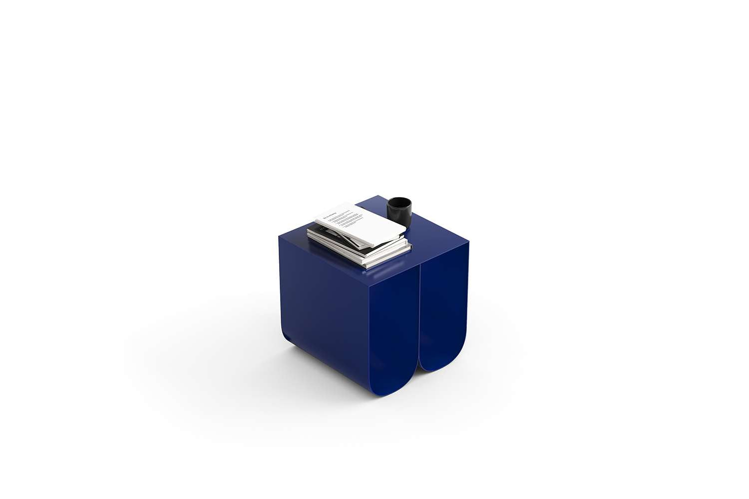 Dekorativní stůl KOVU - ultramarínová