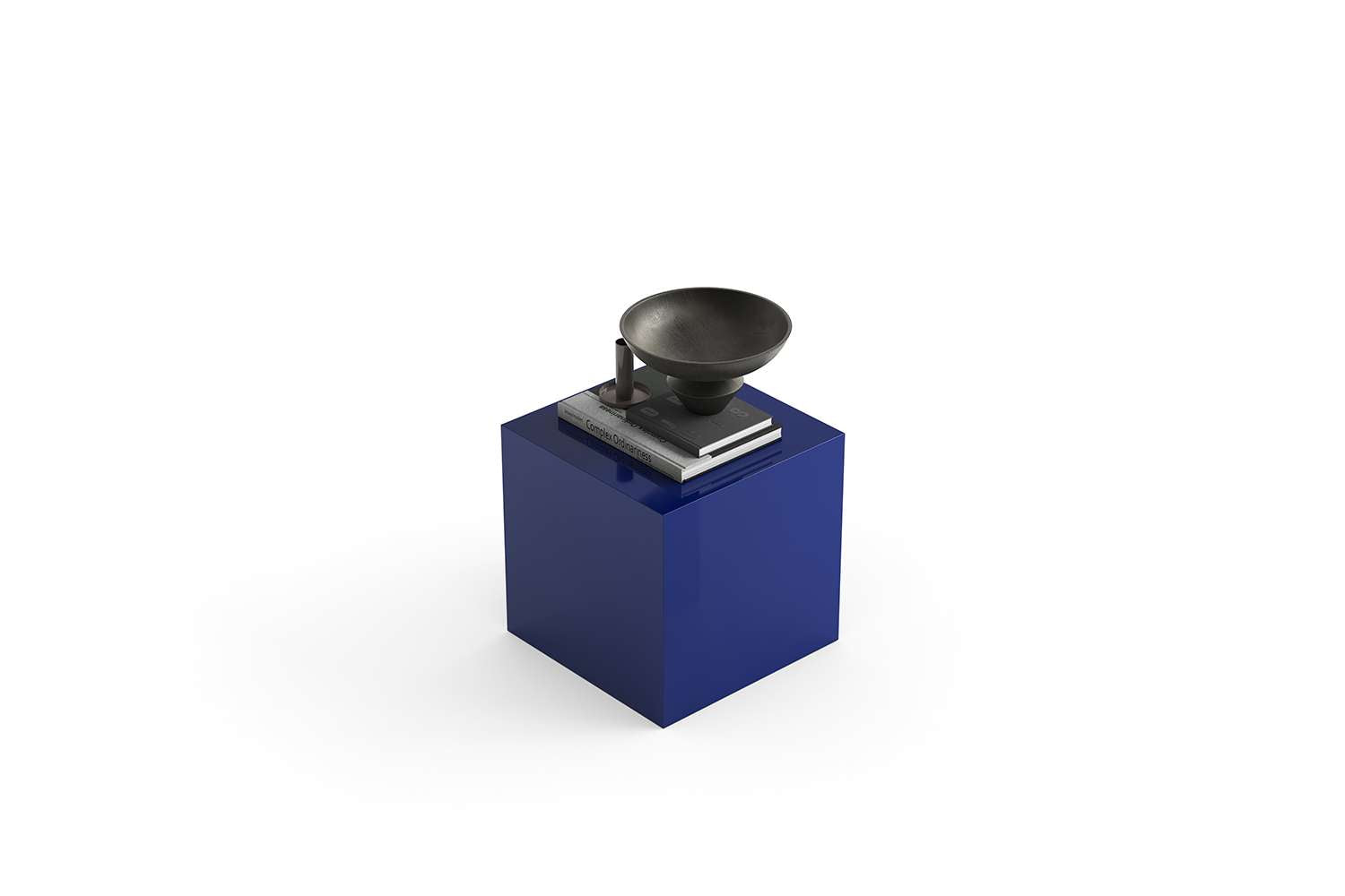 Odkládací stolek KOVU - ultramarínová