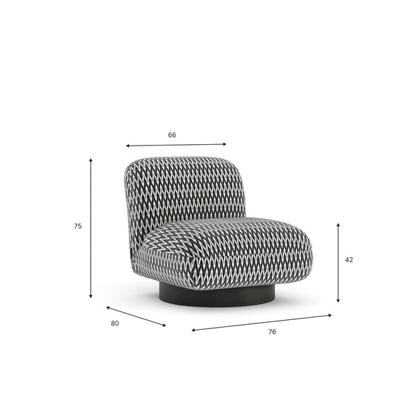 Křeslo Graff s otočnou základnou