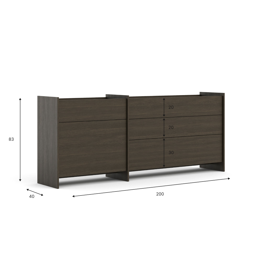 Velká komoda Clea - dub Dunin