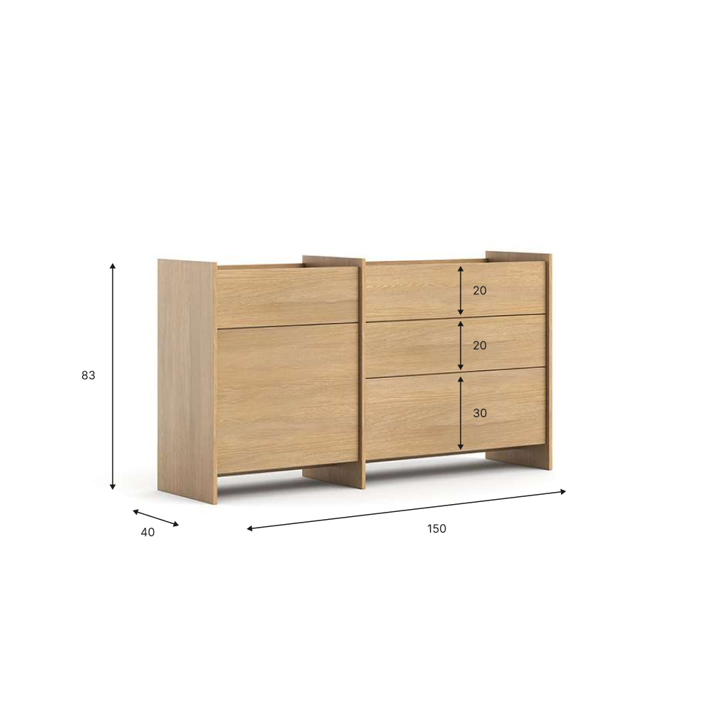 Malá komoda Clea - dub Gaja